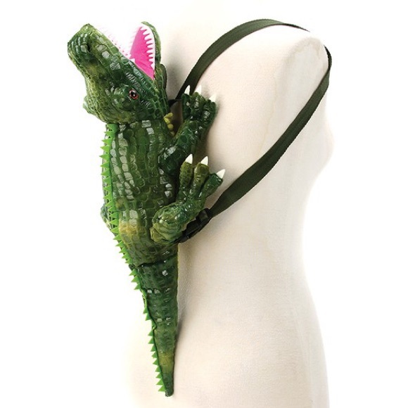 Other - RESTOCK Kid Pleaser Green Magical Alligator Cute Plush 3D Backpack Bag